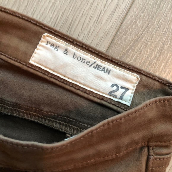 Rag & Bone The Legging Skinny Jean Shitake Brown - Picture 2 of 5